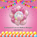 Enchanted Unicorn Balloon Bouquet with Latex Balloons 10-pk
