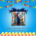 Happy Birthday Birthday Present Satin Foil Balloon 32-in