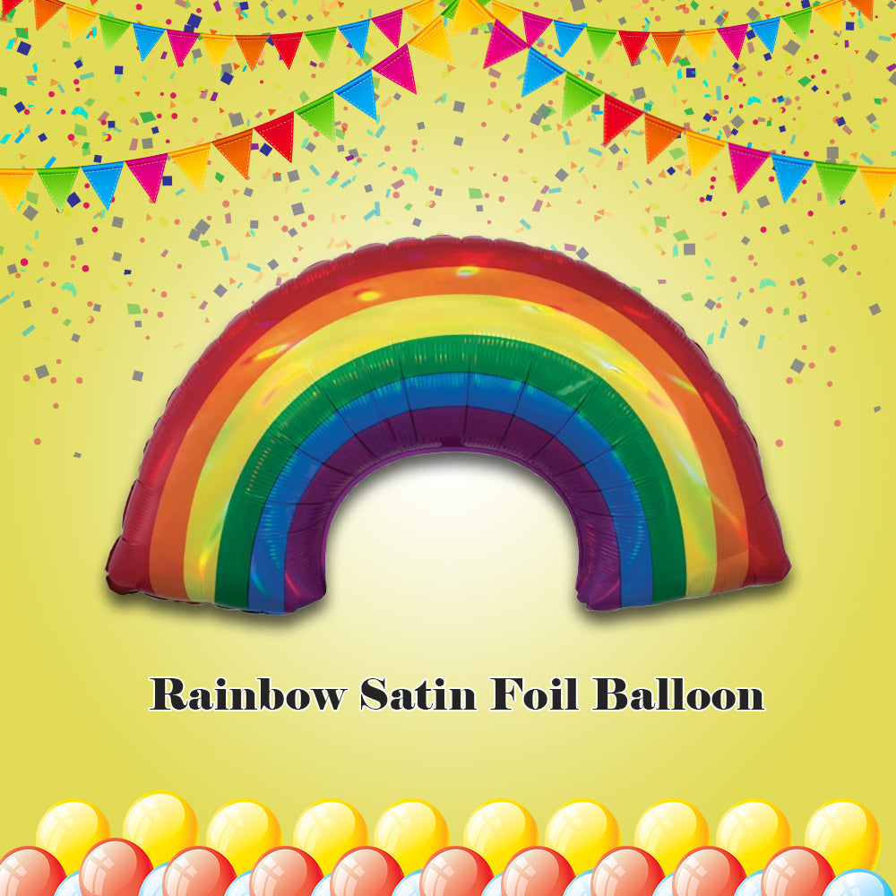 Rainbow Satin Foil Balloon 34-in