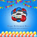 Happy Retirement Round Polka Dot Satin Foil Balloon 12-pk