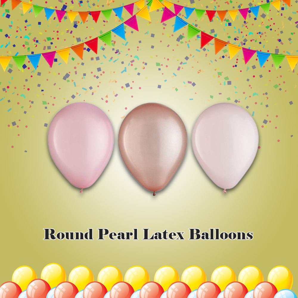 Round Pearl Latex Balloons 5-in