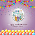 Happy Easter Round Satin Foil Balloon 18-in