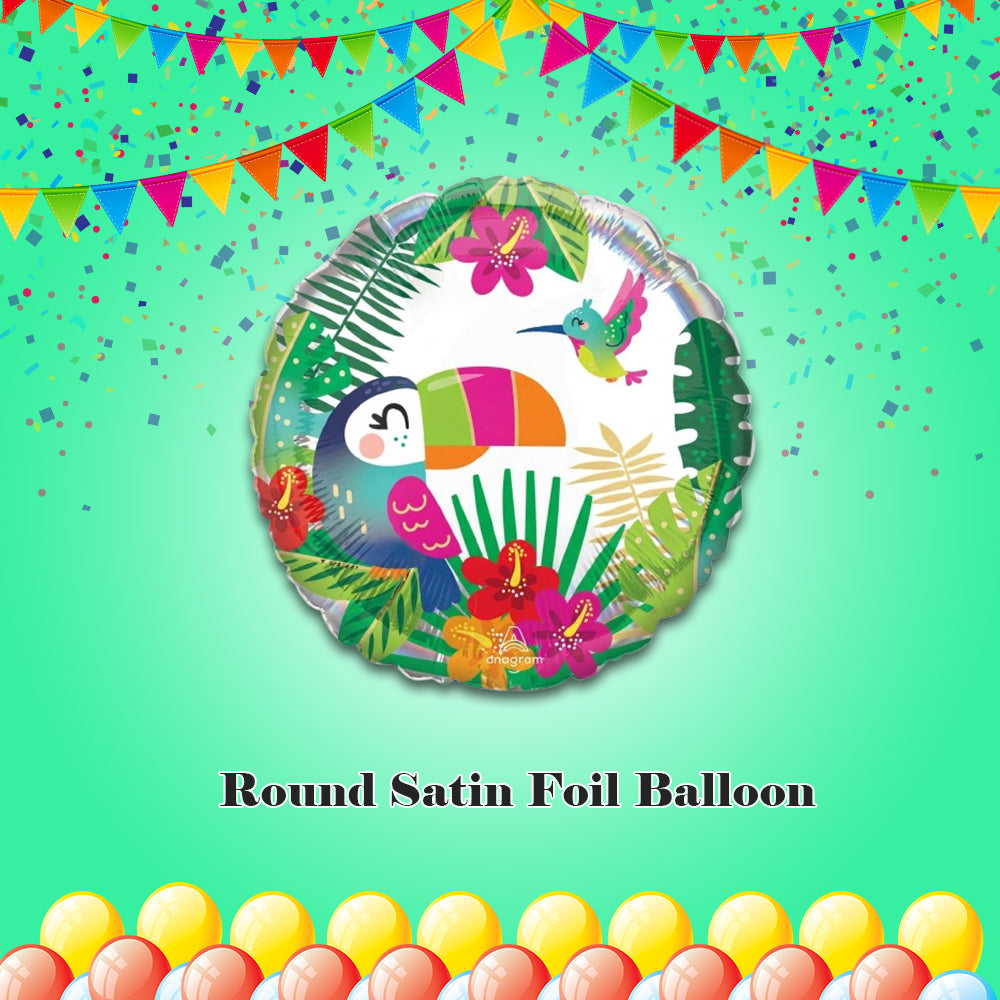 Round Satin Foil Balloon 18-in