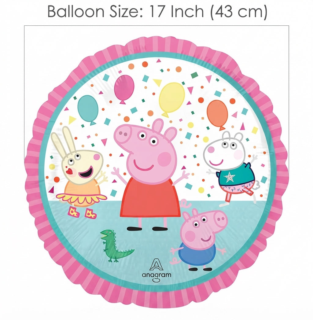 Nickelodeon Peppa Pig Round Satin Foil Balloon 17-in