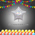 Star Satin Foil Balloon 22-in