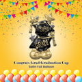 Congrats Grad Graduation Cap Satin Foil Balloon 50-in