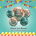 Thank You Round Satin Foil Balloon Bouquet 5-pk
