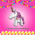 Unicorn Satin Foil Balloon 25-in
