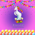 Unicorn Satin Sitting Foil Balloon 55-in