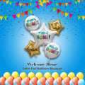 Welcome Home Satin Foil Balloon Bouquet 5-pk